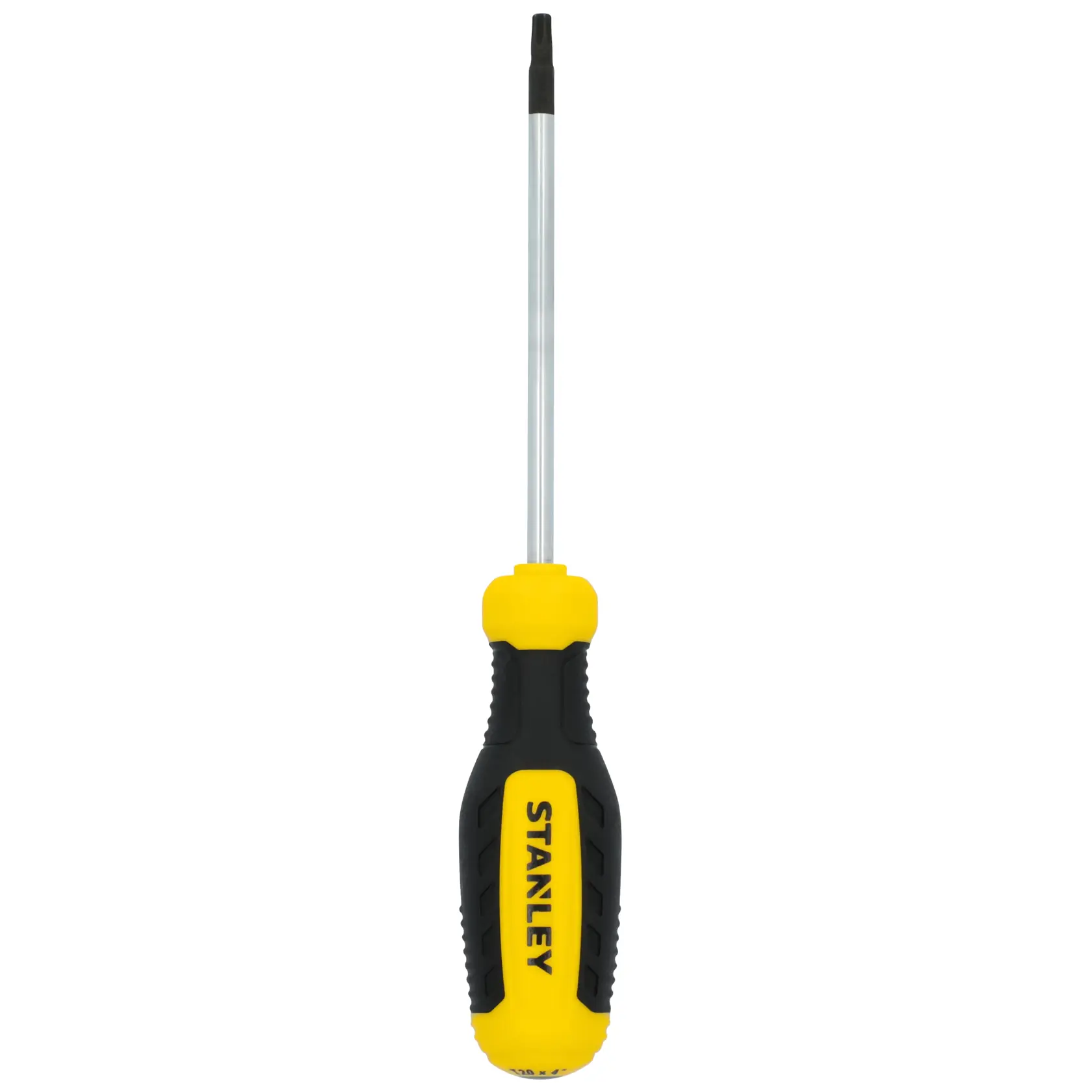 STANLEY STHT60816 Torx screwdriver with yellow and black handle, front angle on white background.